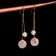 Ladies Jade Drop Earrings