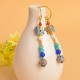 Ladies Multicolour Jade Drop Earrings